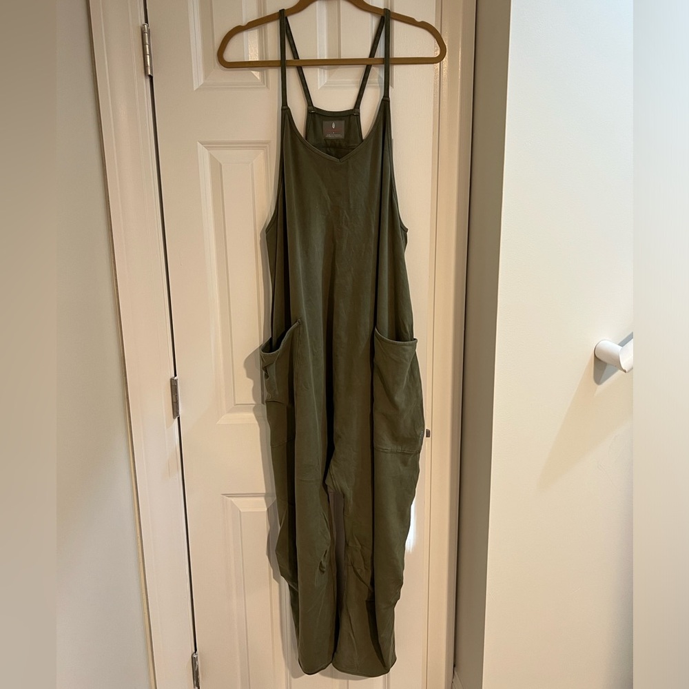 Free People Movement Hot Shot Onesie in Sea Grass